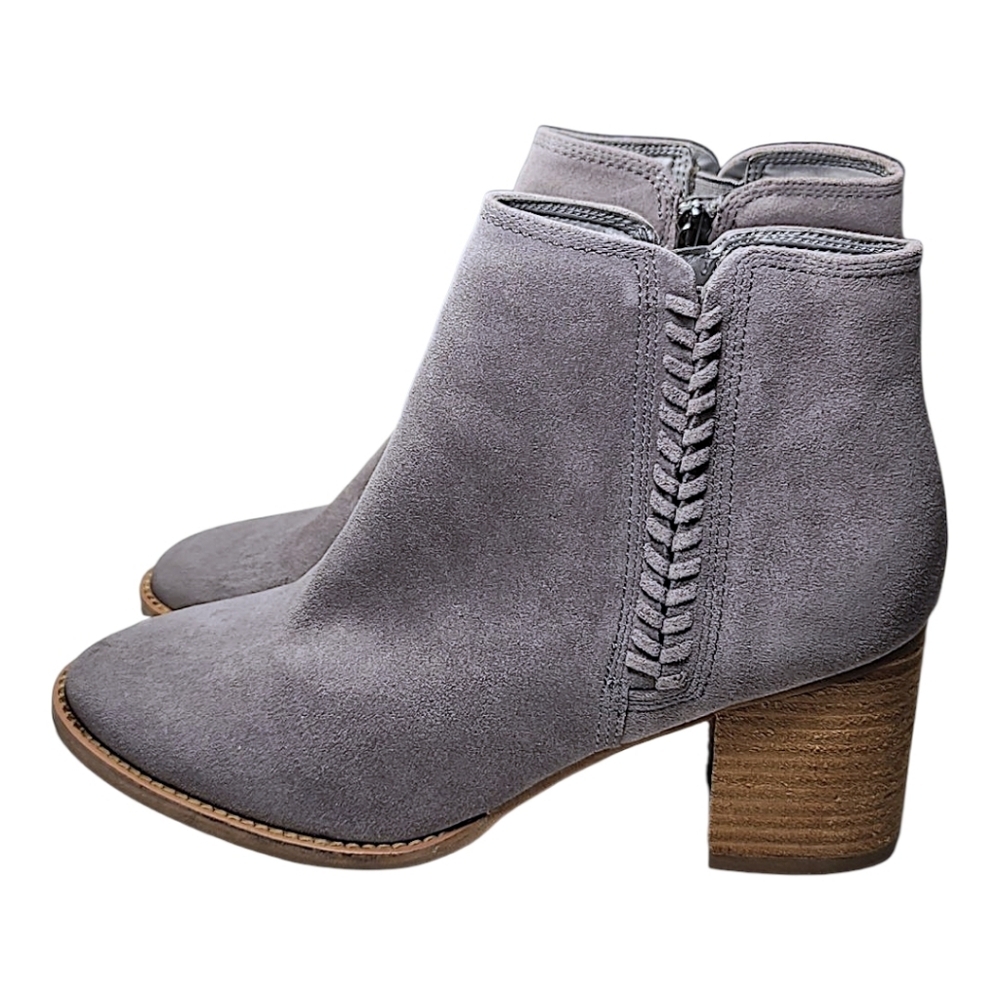 BLONDO,  NINA, WATERPROOF, GRAY SUEDE BRAID BOOT SIZE 10, NEW WHITHOUT BOX